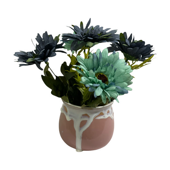 Ghiveci ceramic cu flori 751-1. 21cm