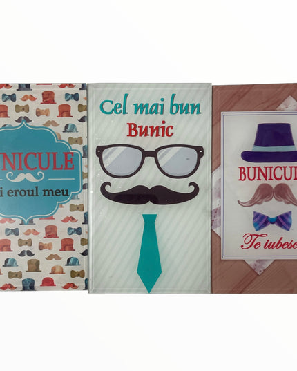Tablou decorativ din sticlă cu mesaj pentru Bunic