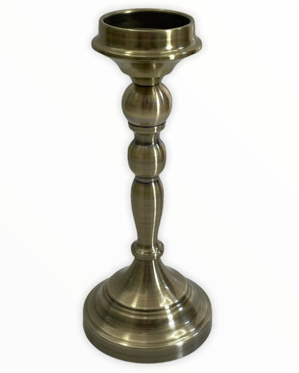 Suport lumânare flori metalic VINTAGE 27cm