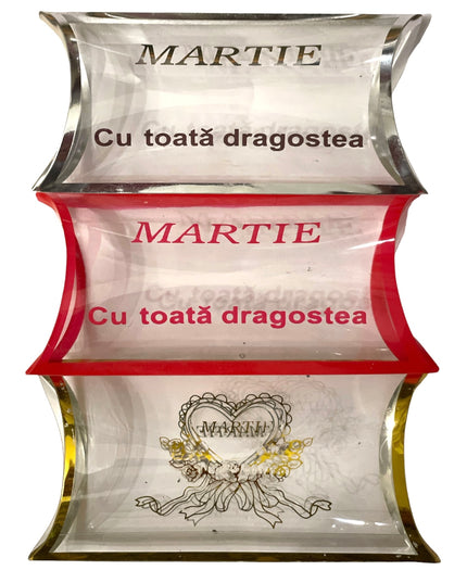 Cutie acetofan Martie 50/set 10cm