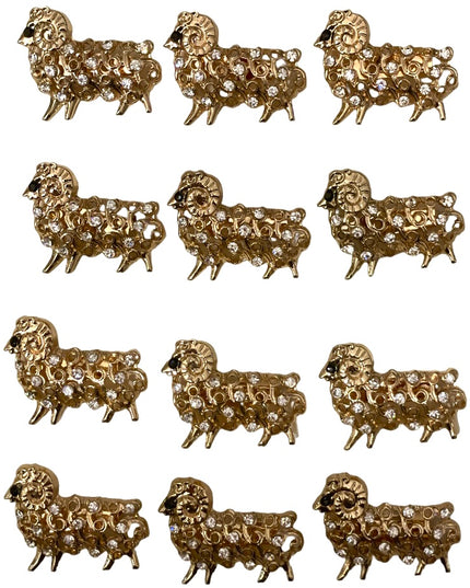 Mărțișor brosă metal 12/set 2cm