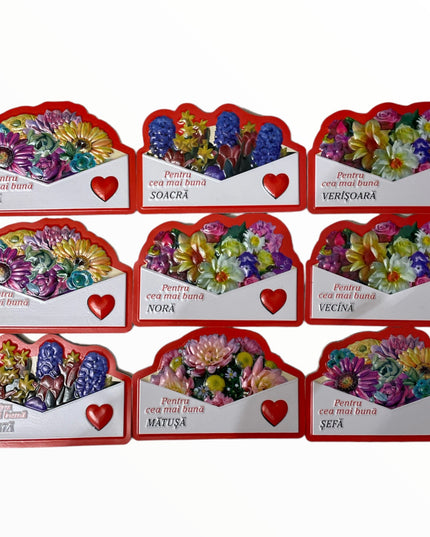 Magnet de frigider 3D cu mesaje 10cm