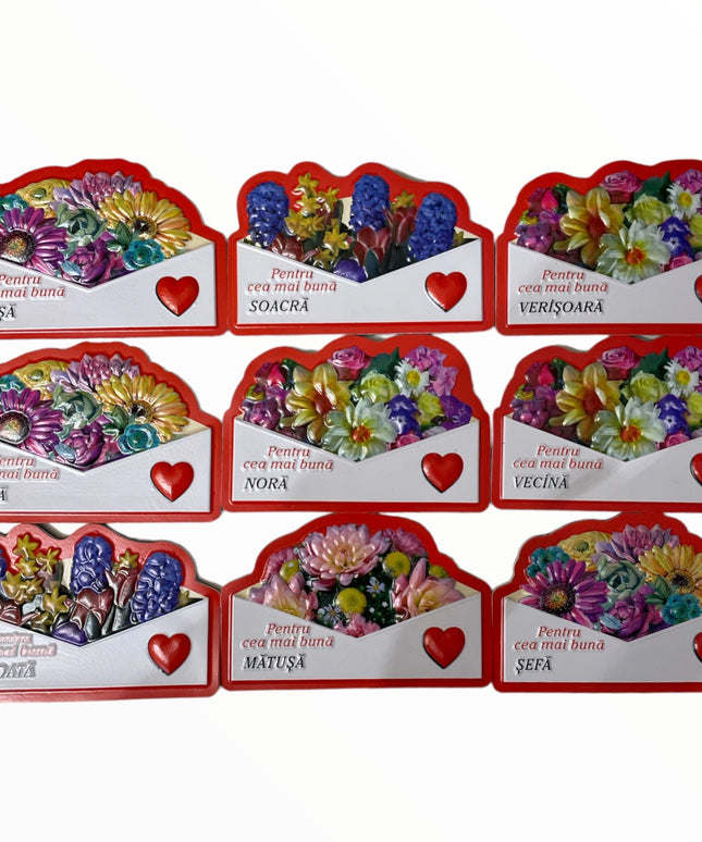 Magnet de frigider 3D cu mesaje 10cm