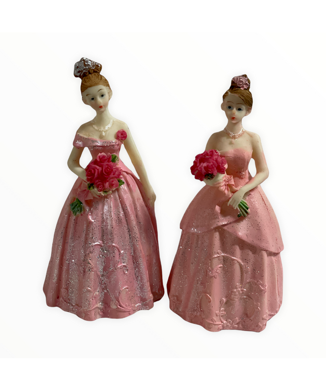 Prințese rășină 2/set 15cm