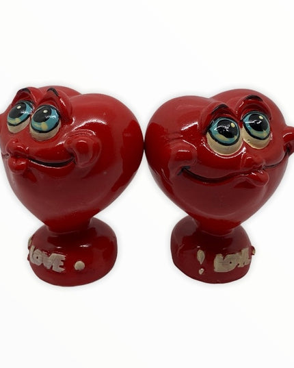 Inimi rășină 2/set 7cm