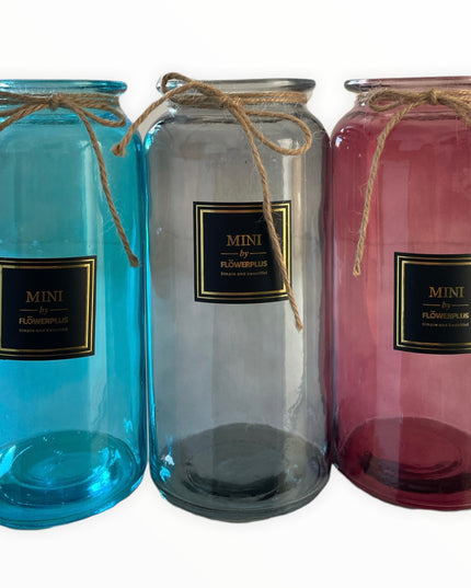 Vază sticlă color 1024-15  25cm