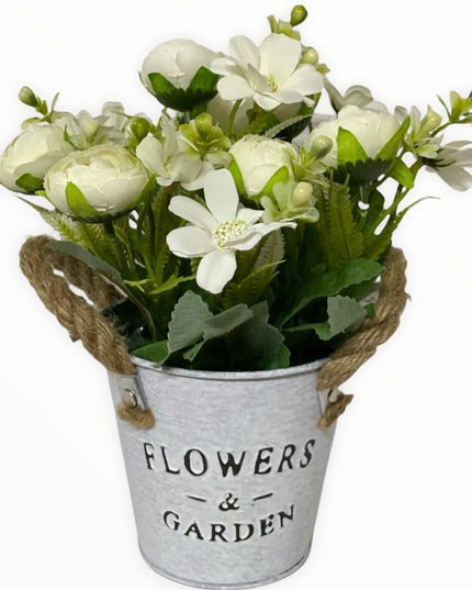 Aranjament ghiveci metal E40. 20cm