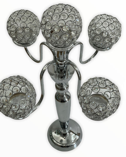 Suport lumânare glob CRISTALIN 68 cm