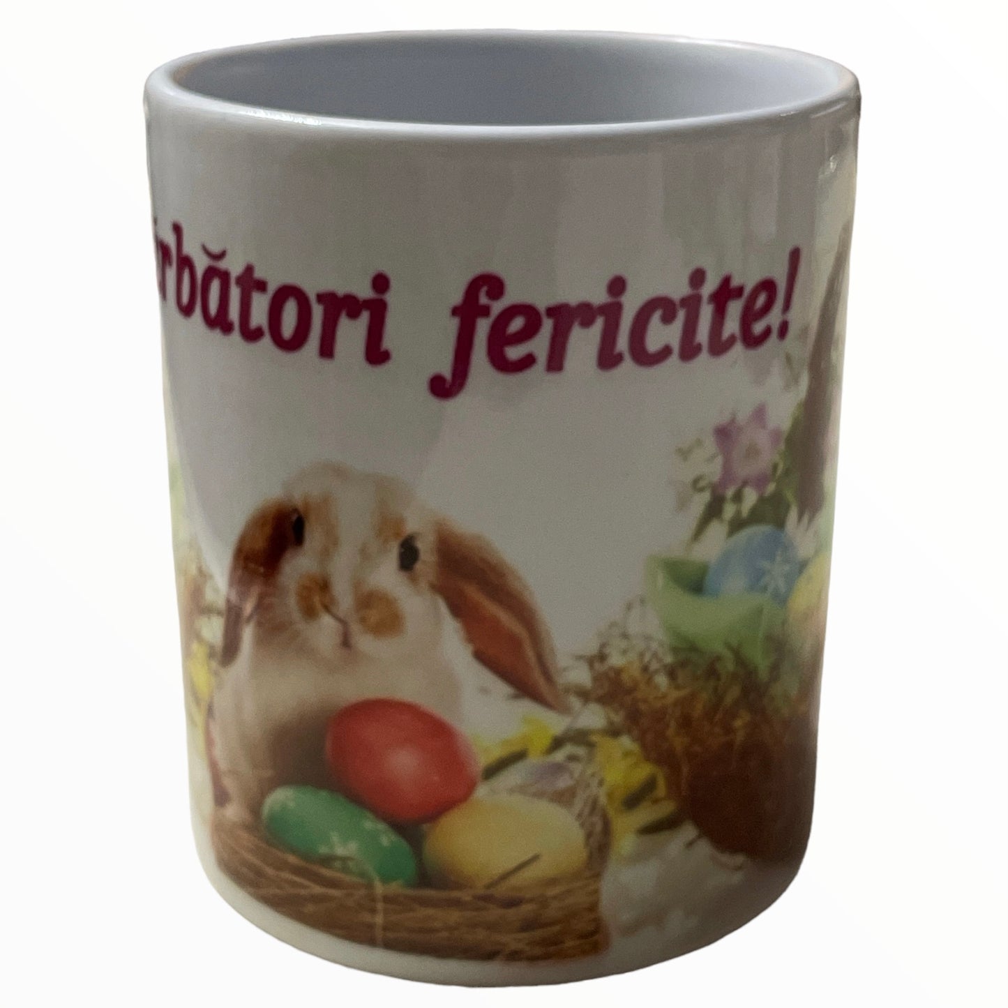 Cană ” Sărbători fericite ” Paște