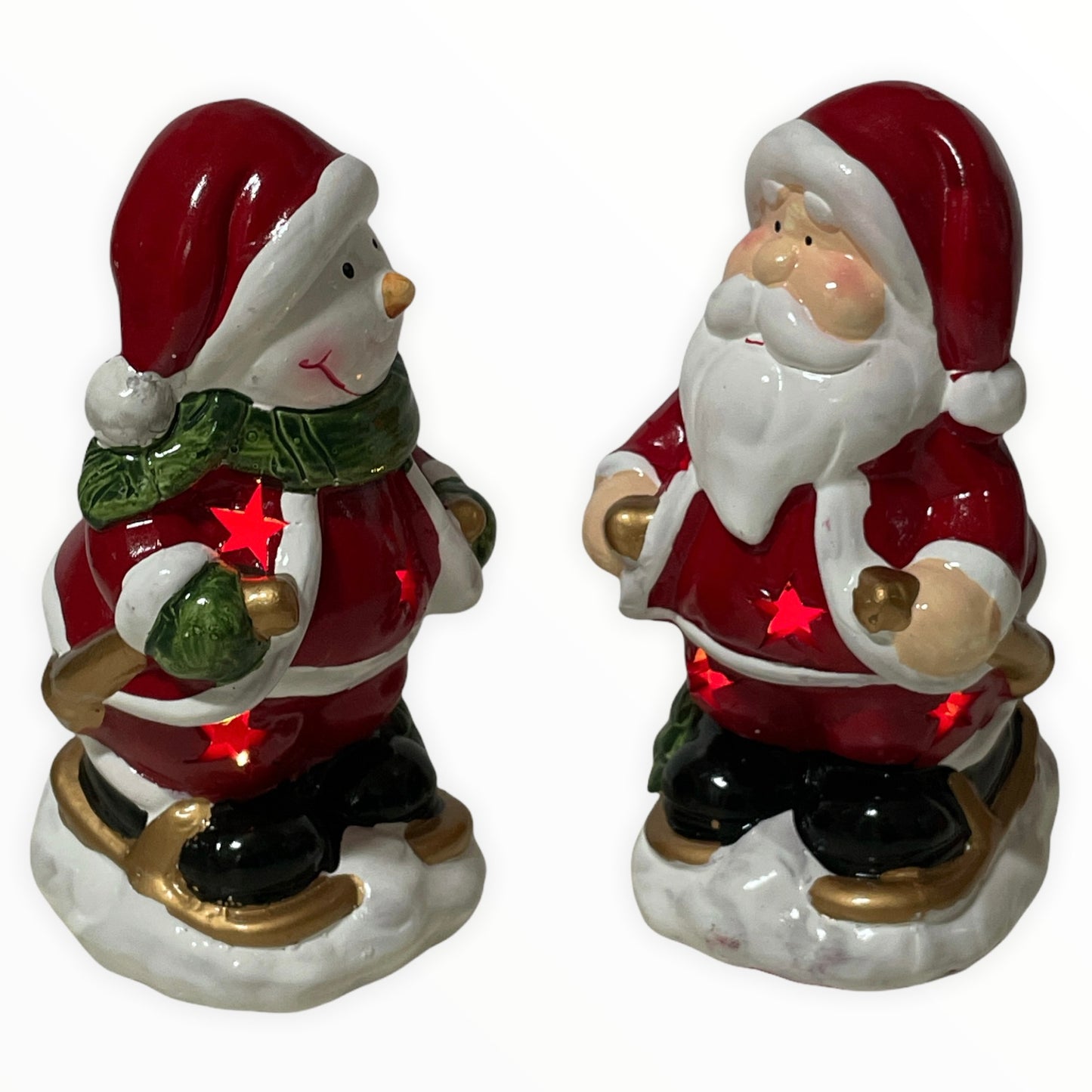 Figurine Crăciun cu lumini 2/set 16cm