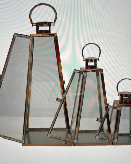 Suport lumânare felinare TRAPEZ 3/set 50cm