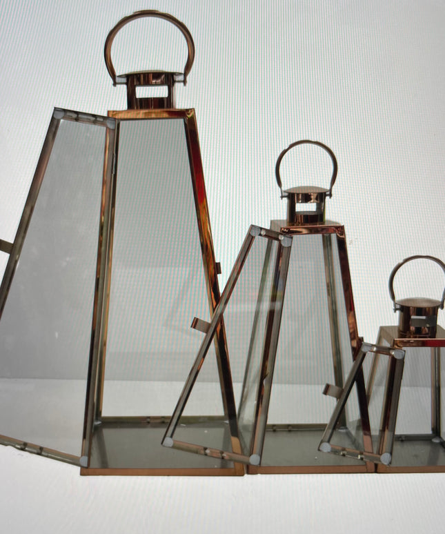 Suport lumânare felinare TRAPEZ 3/set 50cm