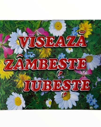 Magnet de frigider 3D cu mesaj 8cm