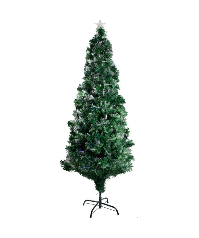 Brad artificial cu fibră optică dublă 210 cm