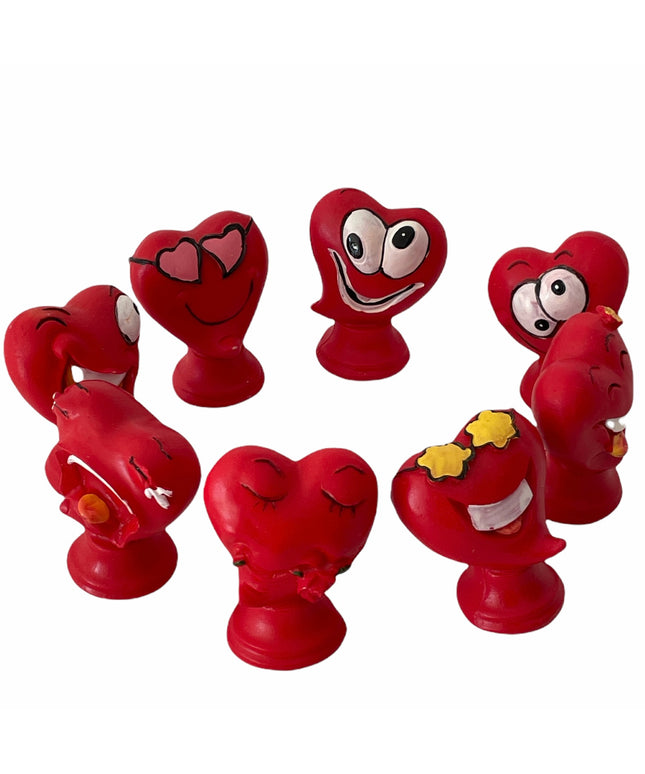 Inimi de rășină  8/set 5cm