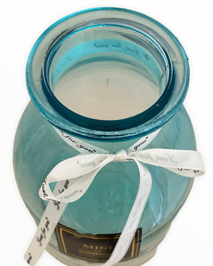 Vază sticlă decor 1024-8. 18cm