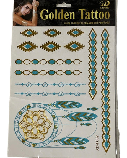 Tatuaje temporare Golden 18 x 12cm