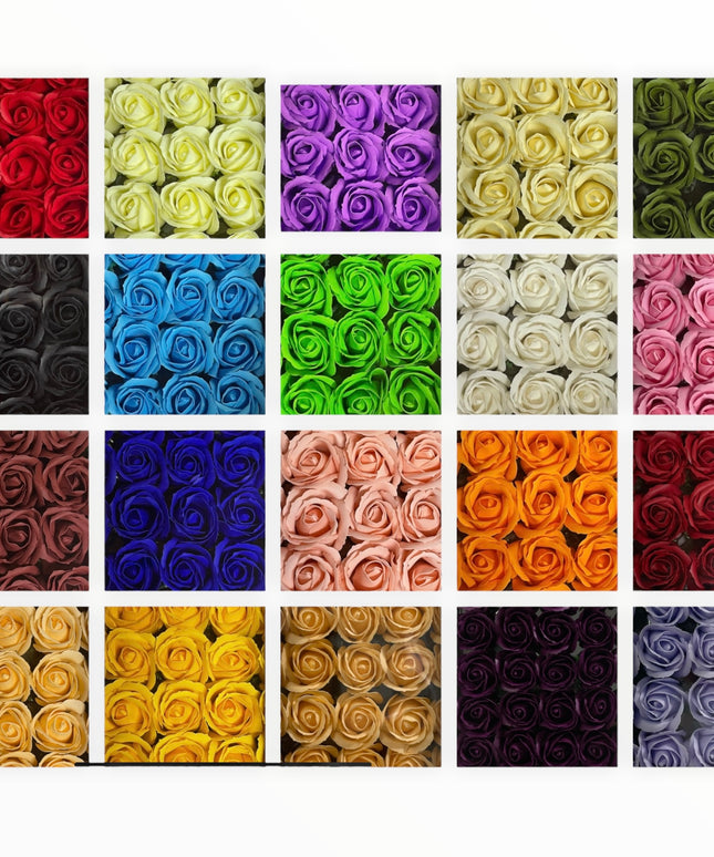 Trandafiri parfumați de săpun 15 petale 50/cutie