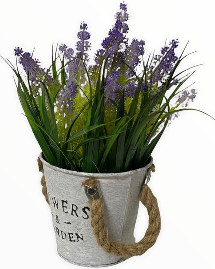 Aranjament ghiveci metal F10 21cm