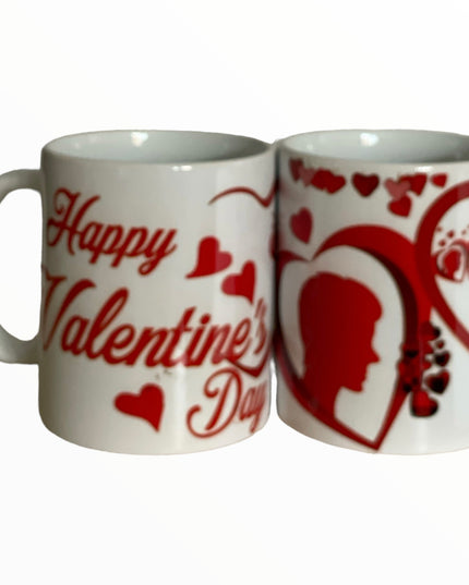 Set 2 căni cu linguriță Love