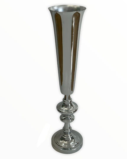 Suport flori metalic Argintiu 66cm