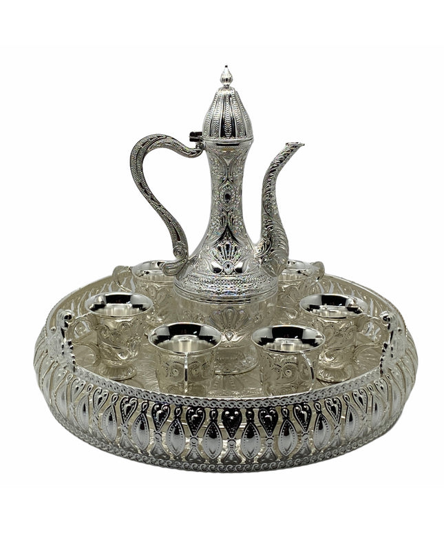 Set Tavă cu carafă + 6 cești Alpaca 3