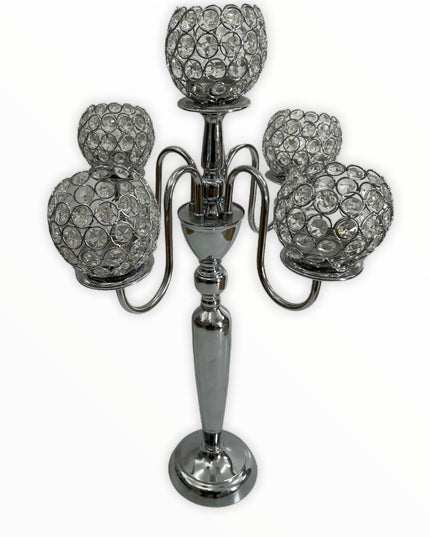 Suport lumânare glob CRISTALIN 68 cm