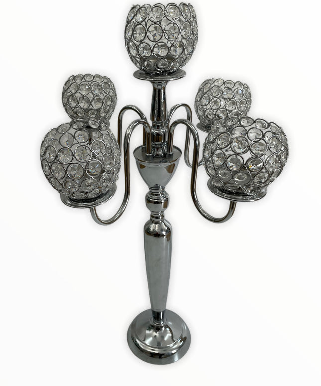 Suport lumânare glob CRISTALIN 68 cm