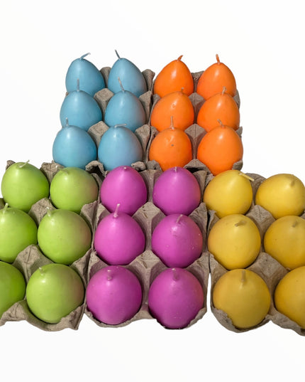 Lumânare Ou color 6/set