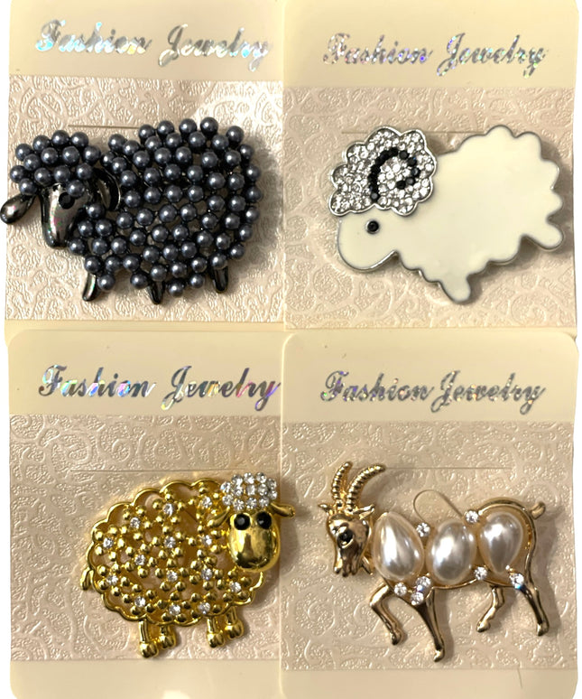 Mărțișor broșă metal 12/set. 5cm