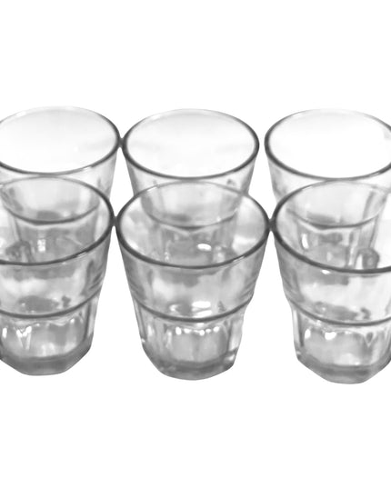 Pahare sticlă 6/set 8cm