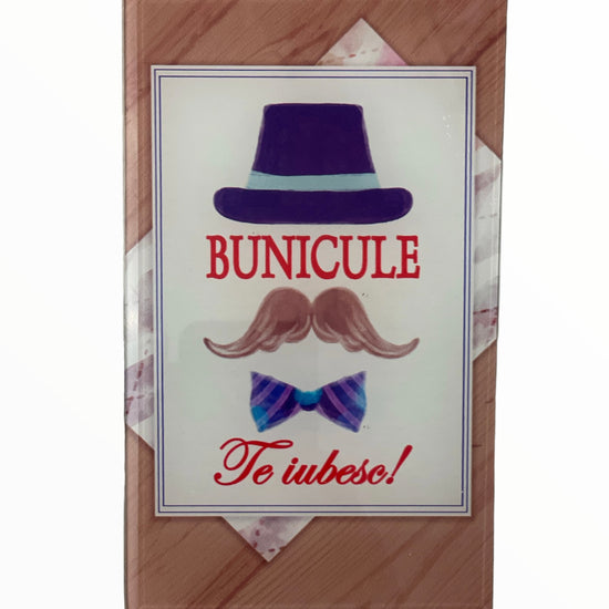 Tablou decorativ din sticlă cu mesaj pentru Bunic