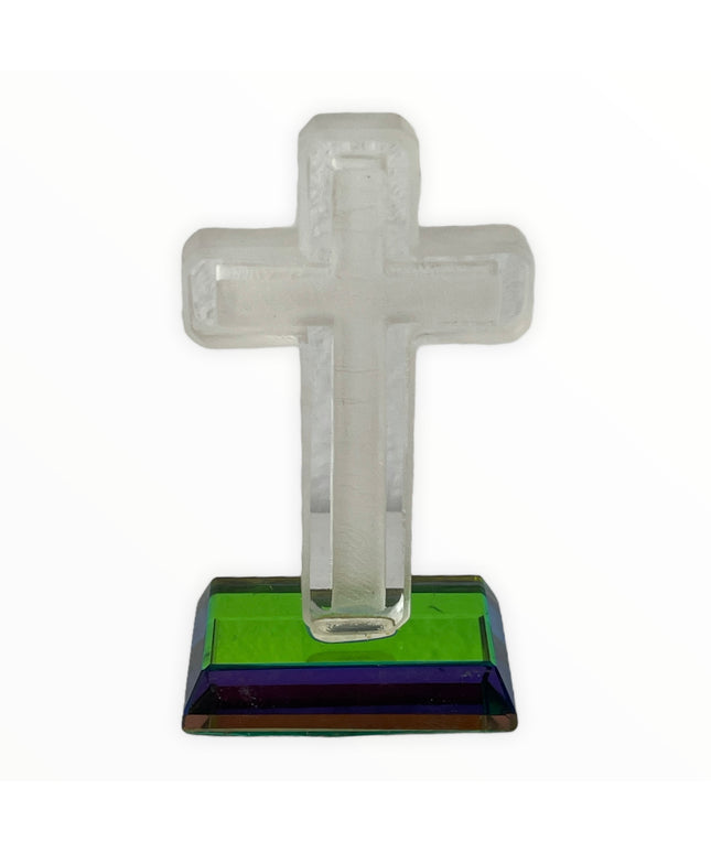 Figurină de sticlă Cruce  7cm