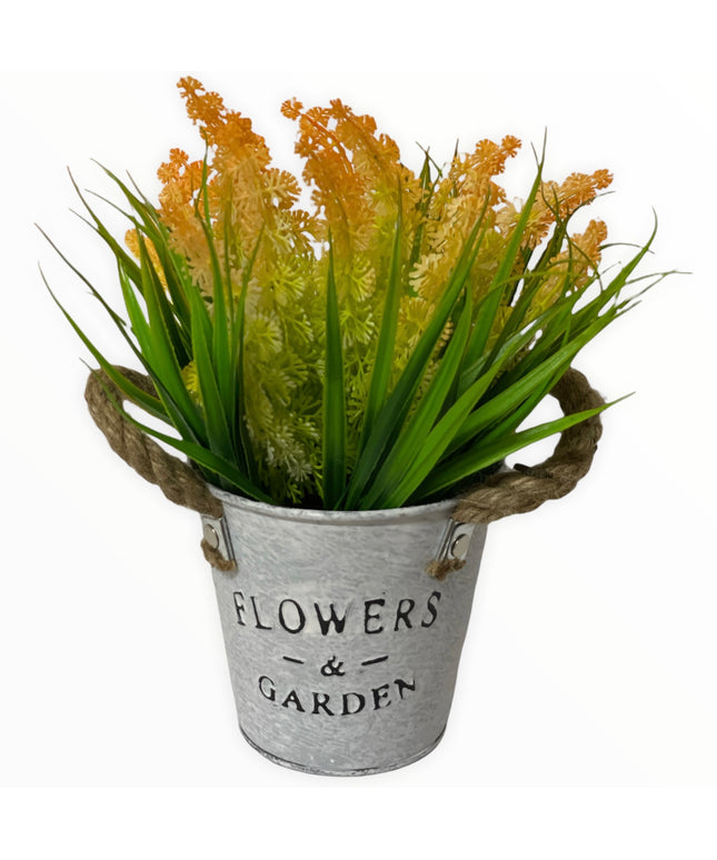 Aranjament ghiveci metal F10 21cm