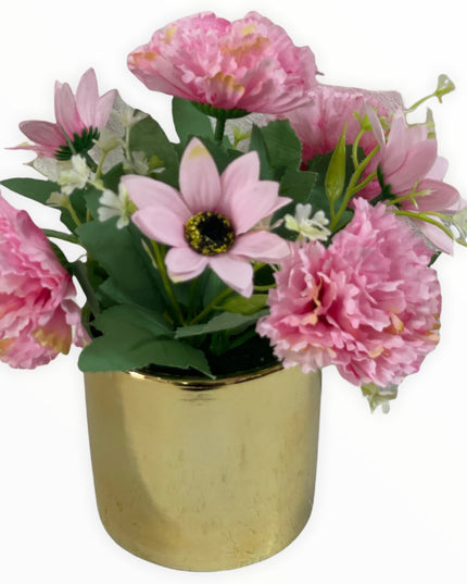 Ghiveci ceramic auriu F32. 20cm