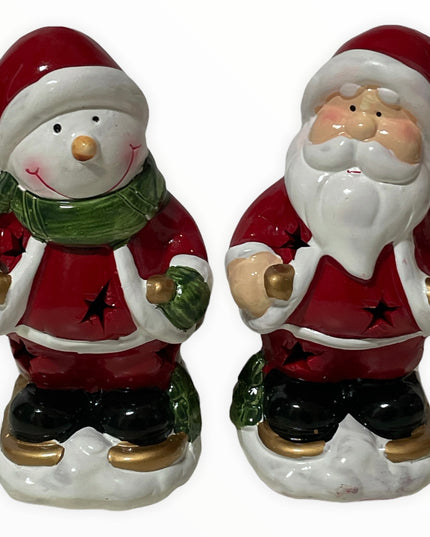 Figurine Crăciun cu lumini 2/set 16cm