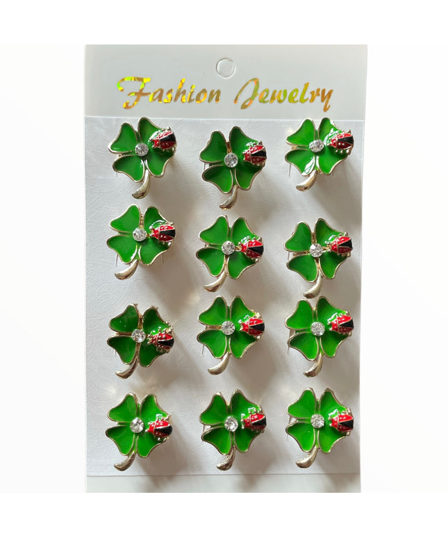 Mărțișor brosă metal 12/set 2cm