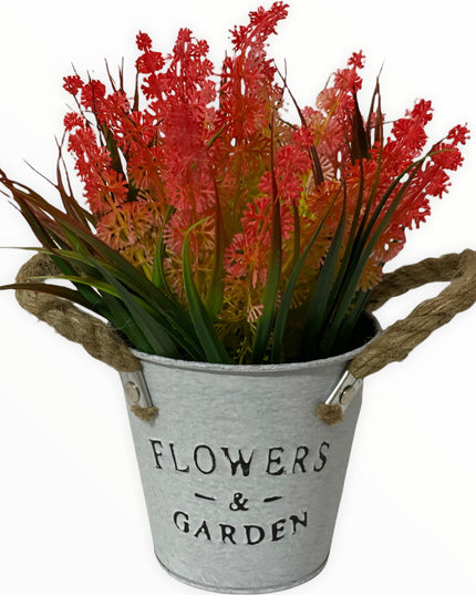 Aranjament ghiveci metal F10 21cm