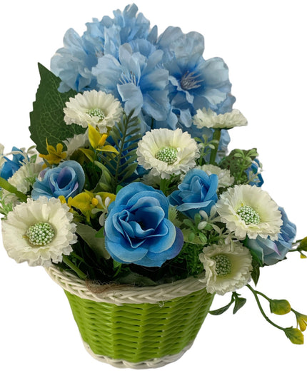 Coș plastic verde 14cm