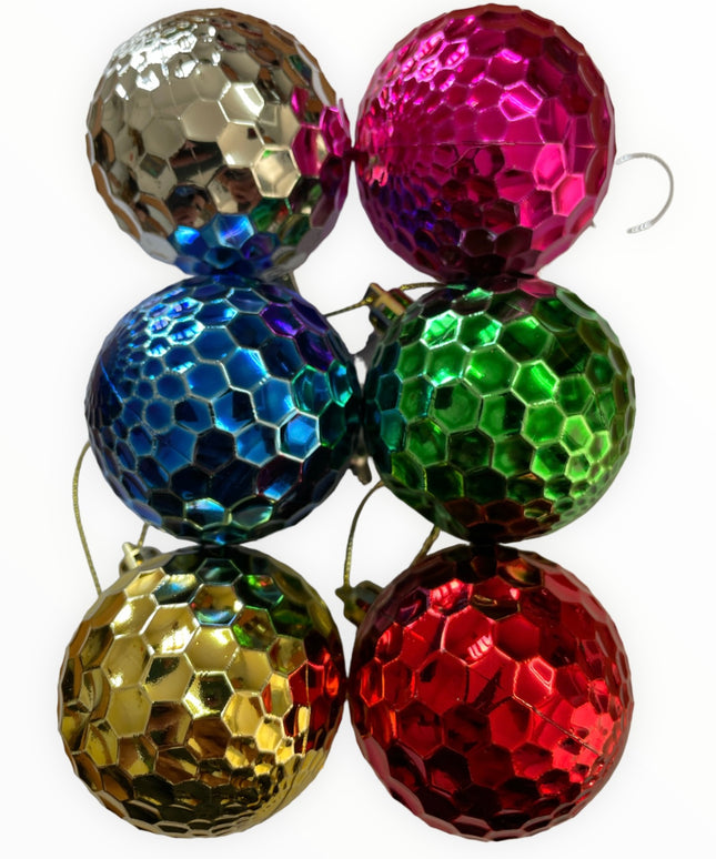 Glob plastic 6/set. 6cm