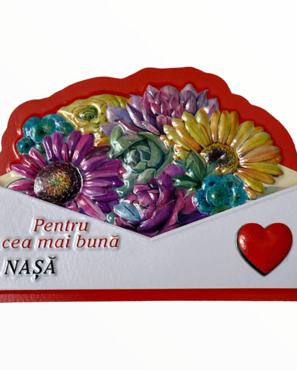 Magnet de frigider 3D cu mesaje 10cm