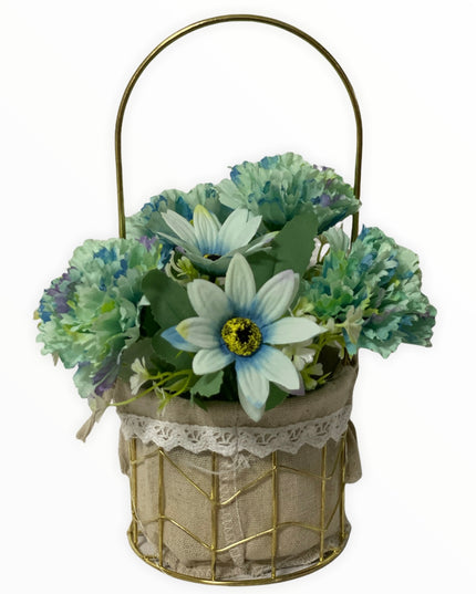 Aranjament coș metal E38. 25cm