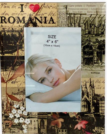 Ramă foto Love România 23cm