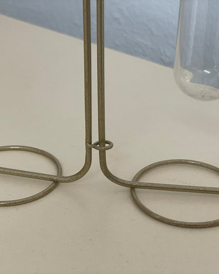 Suport metalic Hidroponic dublu cu eprubete