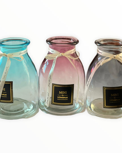 Vază sticlă decor 1024-8. 18cm