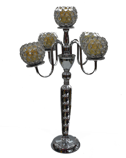 Suport lumânare glob CRISTALIN 68 cm