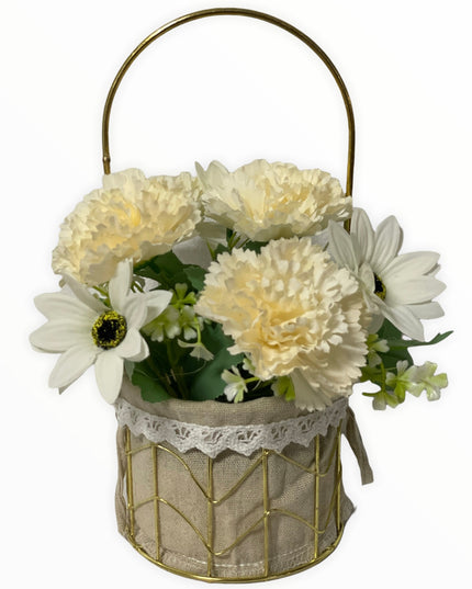 Aranjament coș metal E38. 25cm