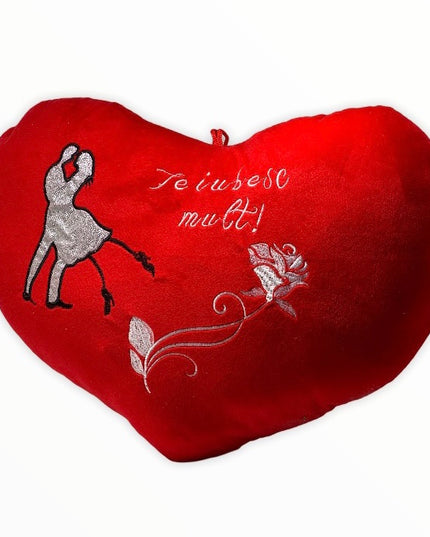 Inimă de pluș 40cm