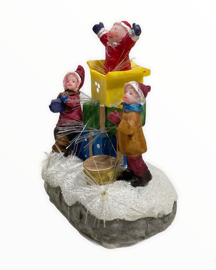 Figurină cu lumini Crăciun 12cm