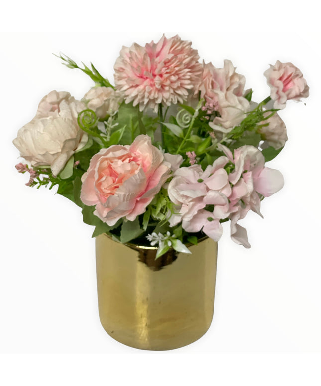 Ghiveci ceramic auriu E14. 20cm